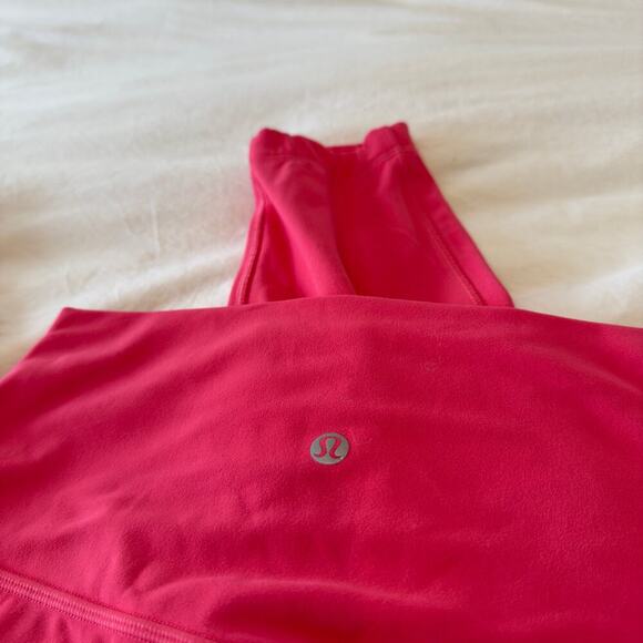 Lululemon Align Double Lined Lipstick Pink Leggings Size 6 - Picture 6 of 7